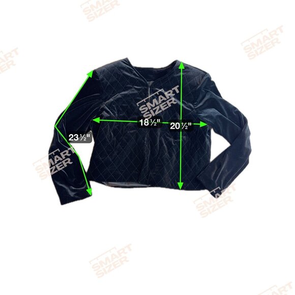 Susan Graver Quilted Velvet Jacket Womens Size M Black Evening Cropped Hook Eye - Picture 2 of 6